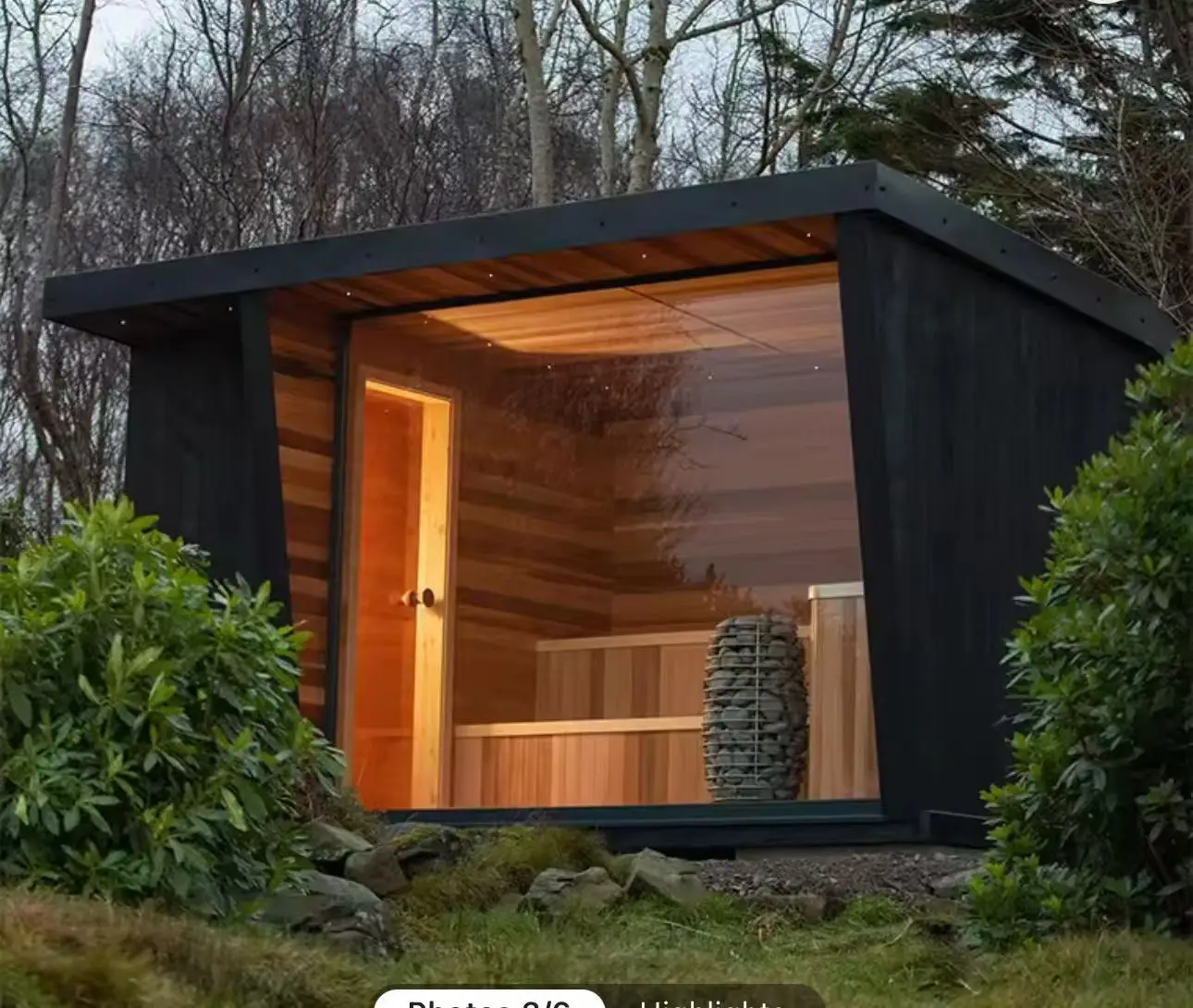 Best-selling Outdoor Sauna In Europe And America Canadian Cedar Wood Dry Steam Room