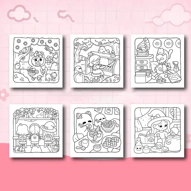 Fun Spooky Coloring Book for Adult | 28 Pages Colouring Book, Drawing Supplies for Christmas, Thanksgiving