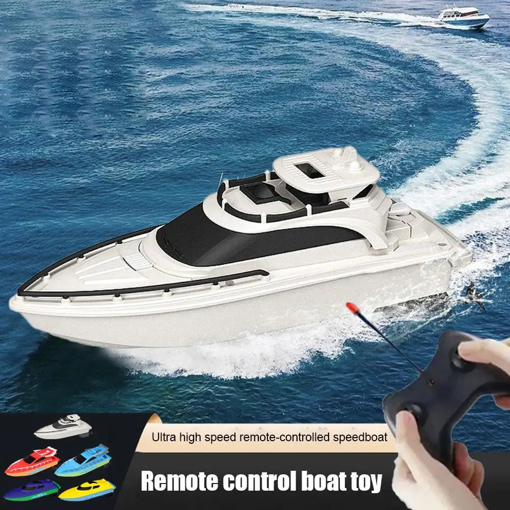 2.4G LSRC-B8 RC Boat Racing Boat High Speed Speedboat Model Electric Rechargeable Control Toy Remote Radio Waterproof Speed W6C0