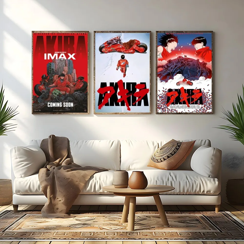 أنيمي أكيرا المشارك لزجة الملصقات للماء ورقة ملصق مقهى بار ديكور المنزل