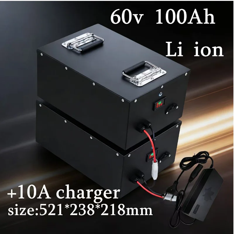 High-Discharge 17S 62.9V Li-ion Battery Pack for 1000W-6000W Electric Scooters, Folding E-Bikes, Golf Carts, Electric Wheelchair