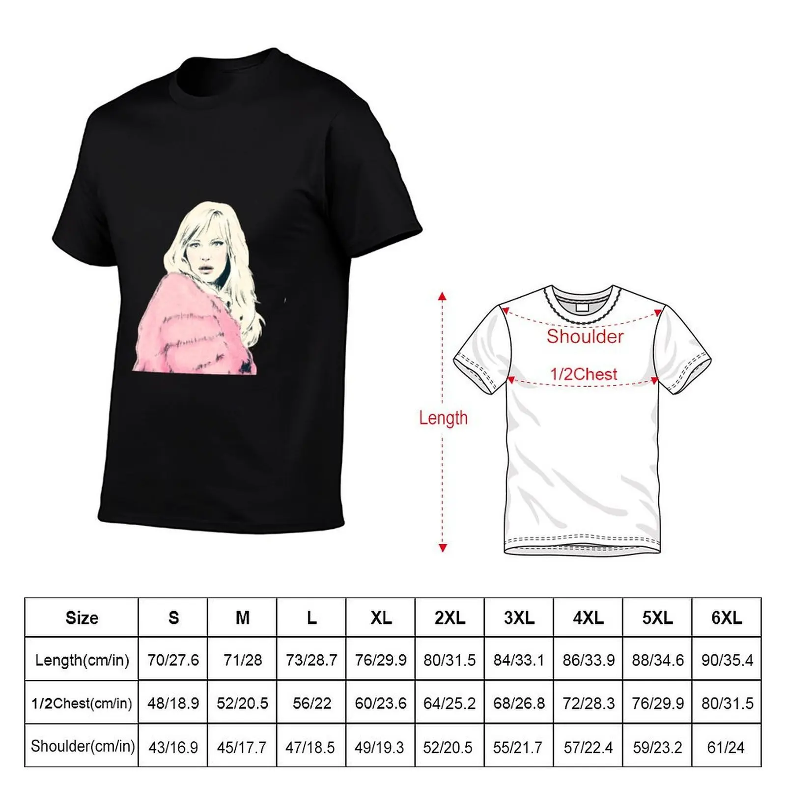 Monica Vitti T-Shirt graphics man t shirt big and tall t shirts for men