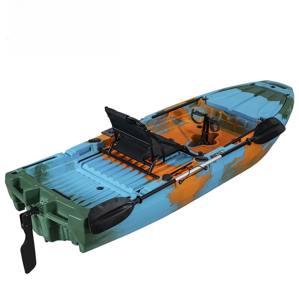 Roller-molded kayak splicing boat single Kajak ten-foot single fishing boat live fish cabin Kajak splicing boat
