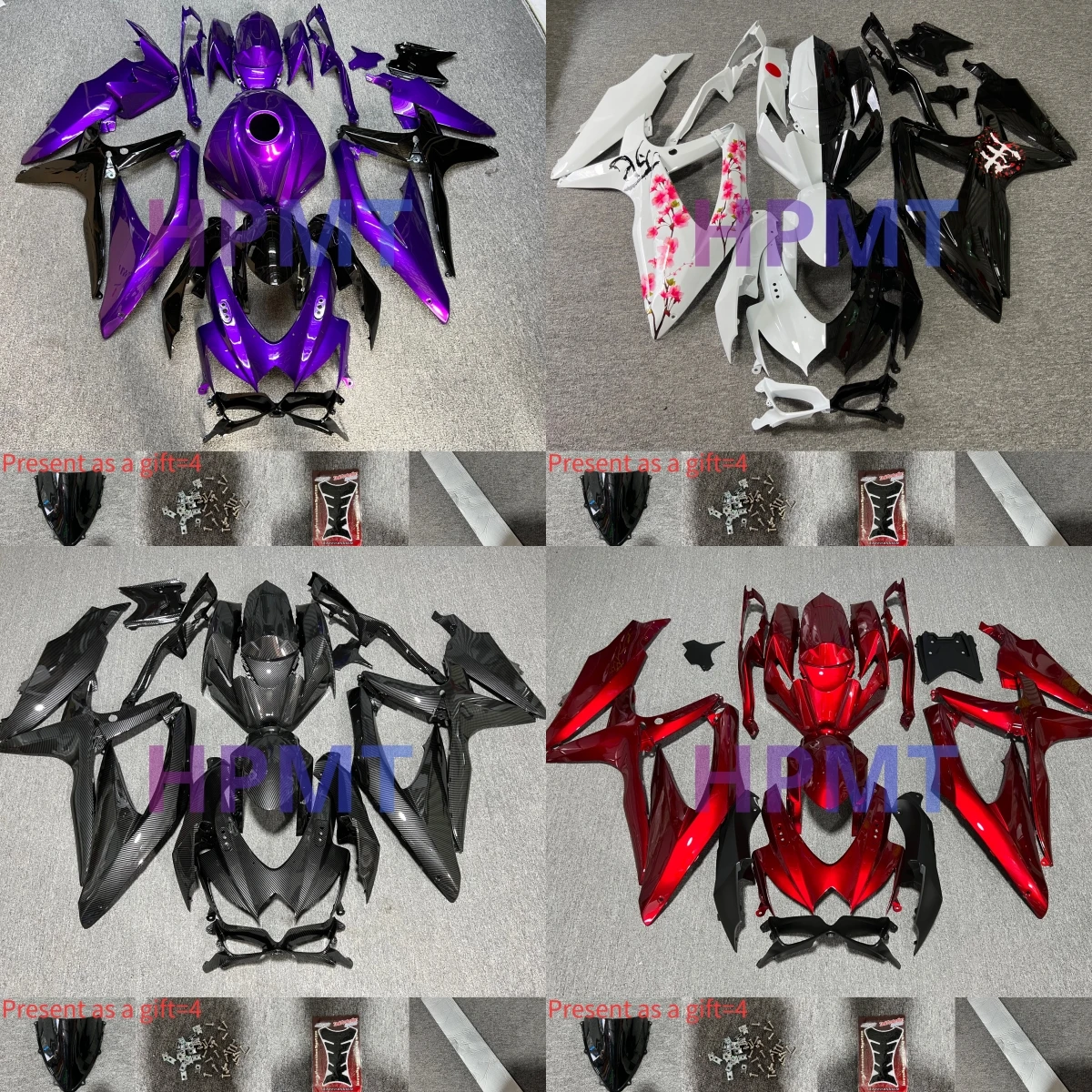 

New ABS Fairings Kit Fit For GSX-R600 750 K8 2008-2010 GSXR600-750 2008 2009 2010 bodywork full fairing