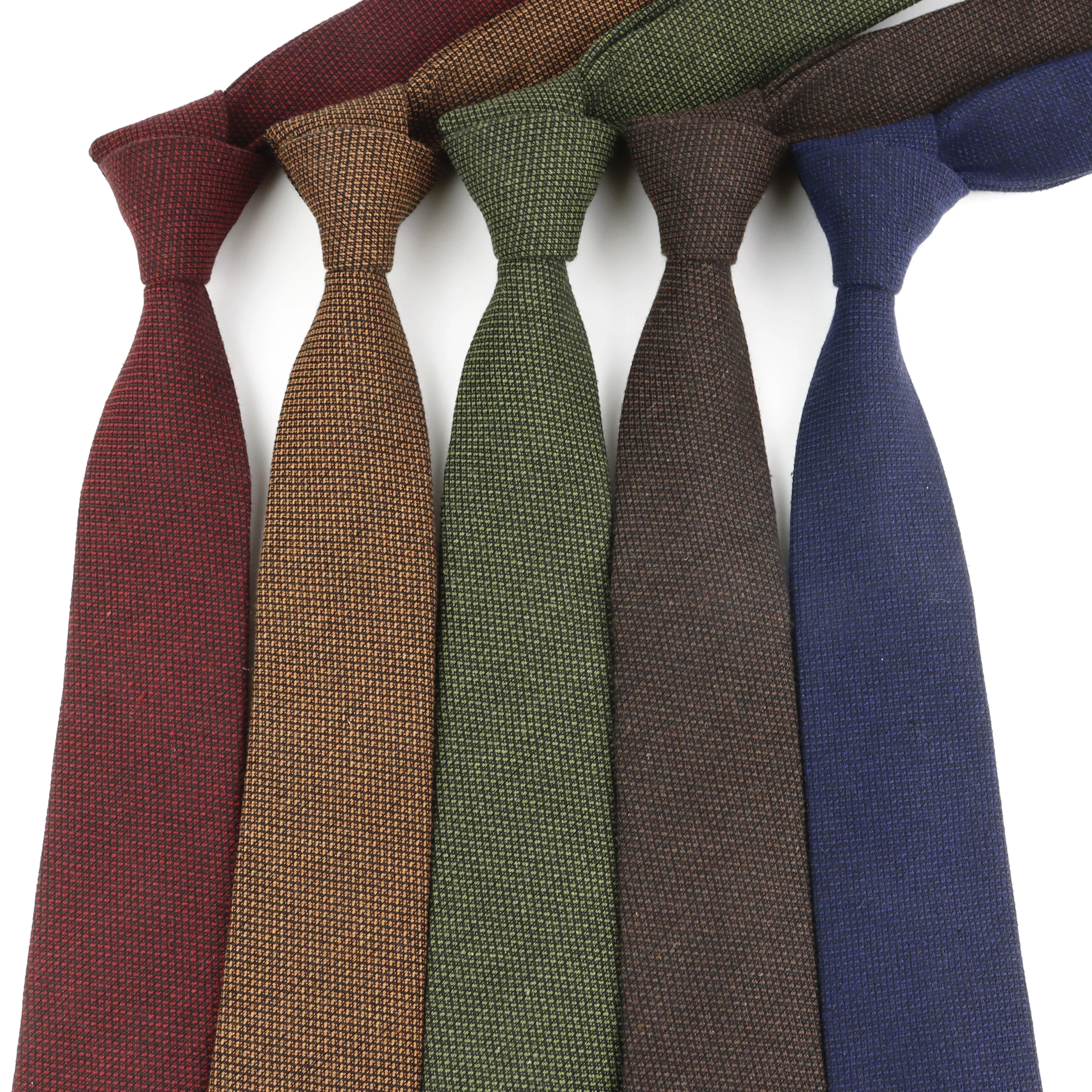 Лидер продаж, однотонные полосатые мужские галстуки, 100% хлопок, узкий воротник ручной работы, тонкий кашемировый галстук, костюм, смокинг, рубашка, аксессуары