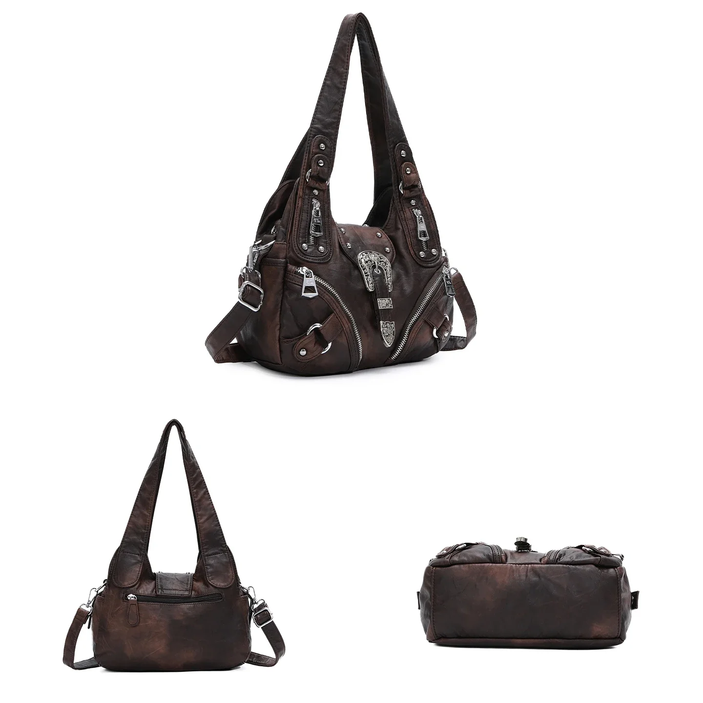 Y2K Leopard Print Women Bag Color Block Splicing PU Tote Bag Vintage Hot Girl Casual Versatile Shoulder Handbag Unique Women