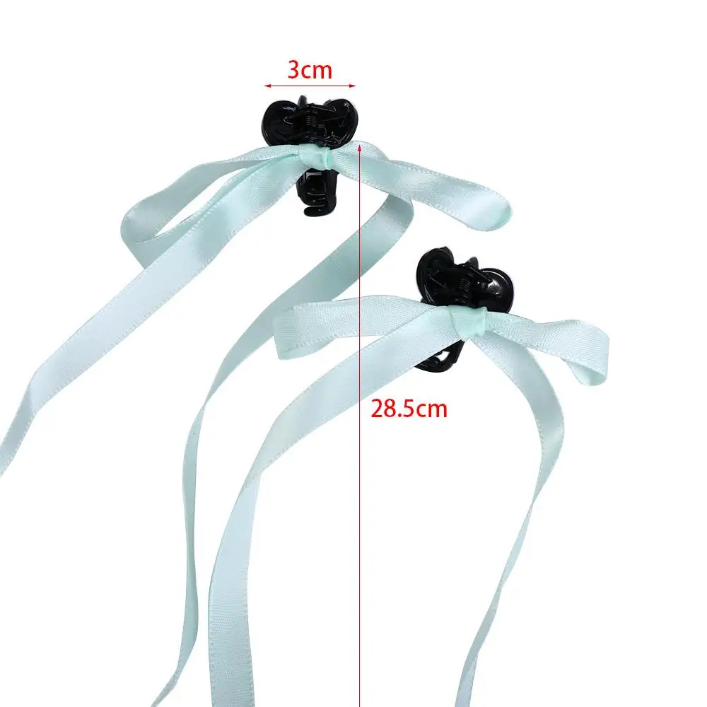 مشبك شعر للفتيات بعقدة فيونكة ، أداة تجديل الشعر ، قماش الشريط ، مخلب الشعر الصغير ، دبوس شعر القوس الباليه ، أغطية رأس على الطراز الكوري