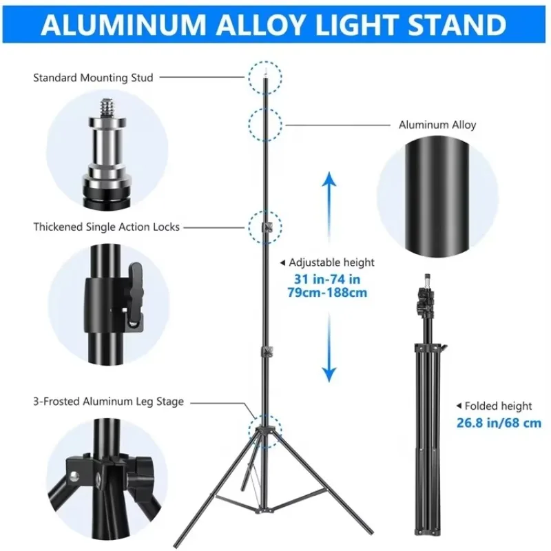 

2025 Dimmable LED Light Photo Studio Accessories SoftBox Light Box Kit Photography Softbox