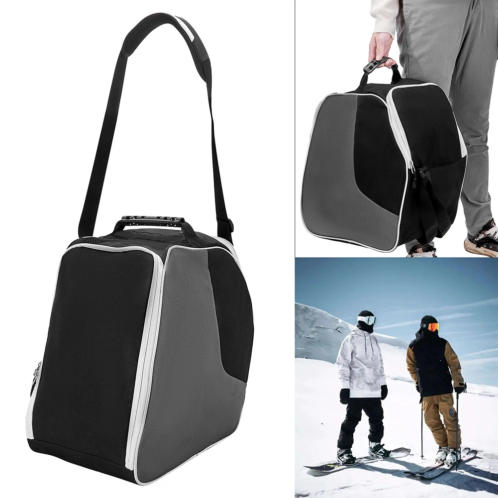 Ski Boots Bag Snowboard Boots Bag Oxford Cloth Waterproof Travel Bag For Ski Helmets Ski Boot Gloves