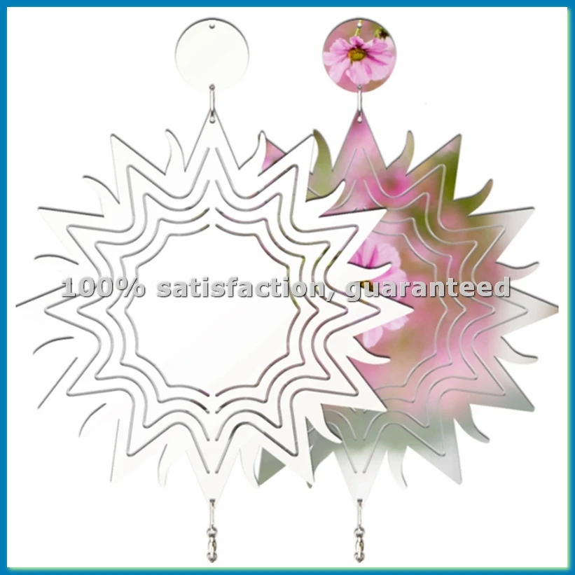 

Набор из 4 заготовок для сублимации: 3D-спиннеры для ветра, 8 дюймов, для подвешивания, для декора дома, улицы и сада - ANKL