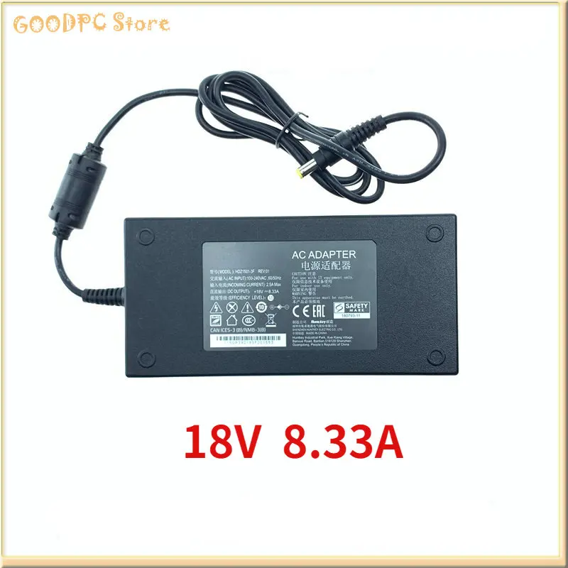 

18V 8.33A 150W AC Power Adapter Charger HDZ1501-3F for H2 Power Supply Original H3N20 Projector Machine Charger Power Adapter