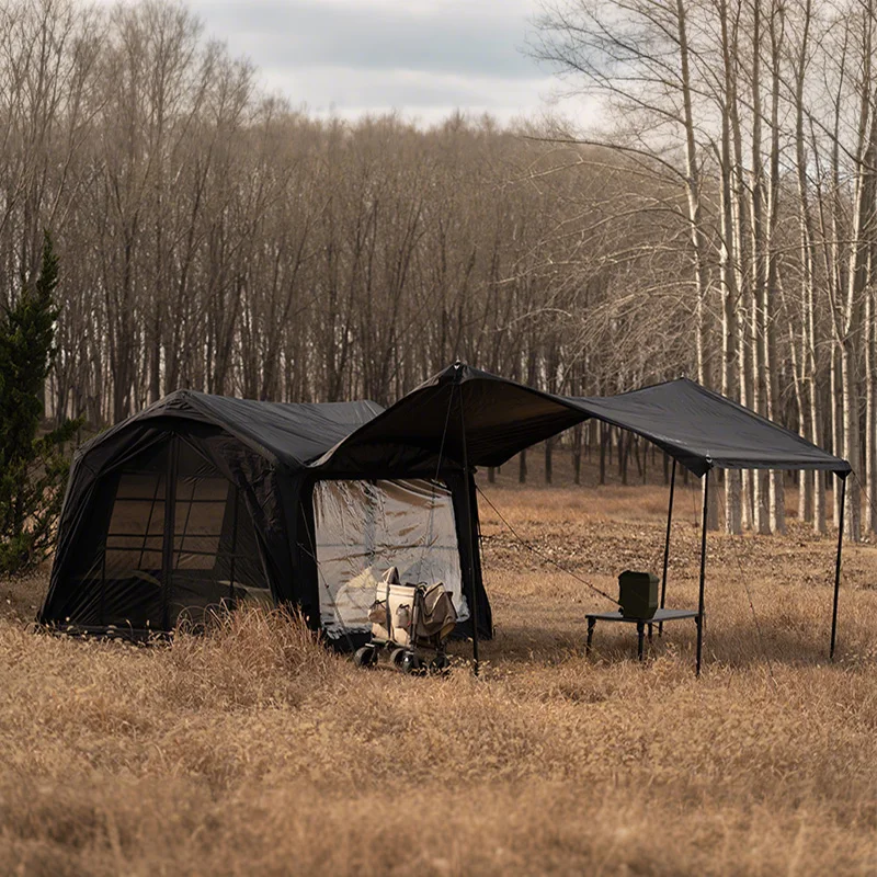 

7.0 Air Tent-Black Four Season Camping High Quality Waterproof Outdoor Inflatable Four Season Portable Luxury Tents