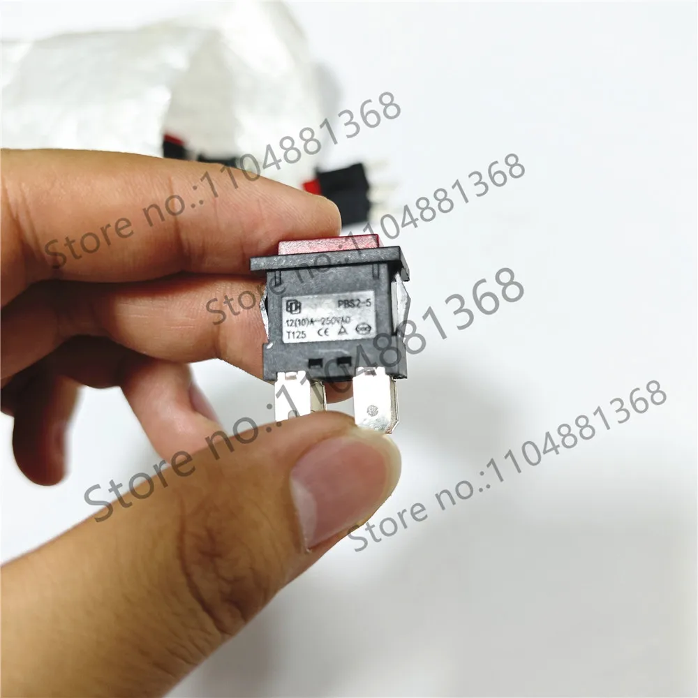 10pcs Black 16A 4-pin LED light with red heater touch switch