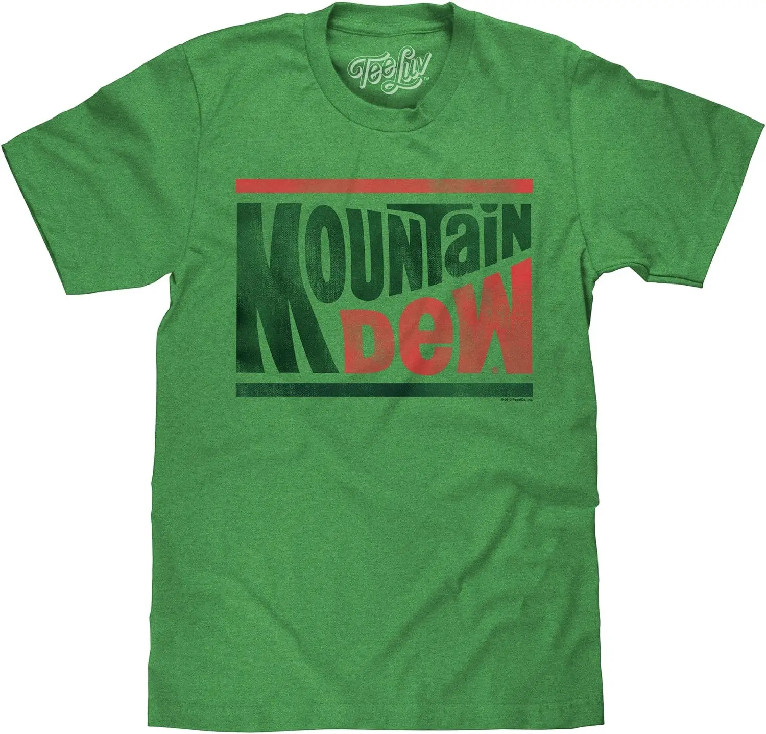 Tee  Men's Faded Mountain Dew Soda Shirt - Vintage Mt Dew Logo T-Shirt