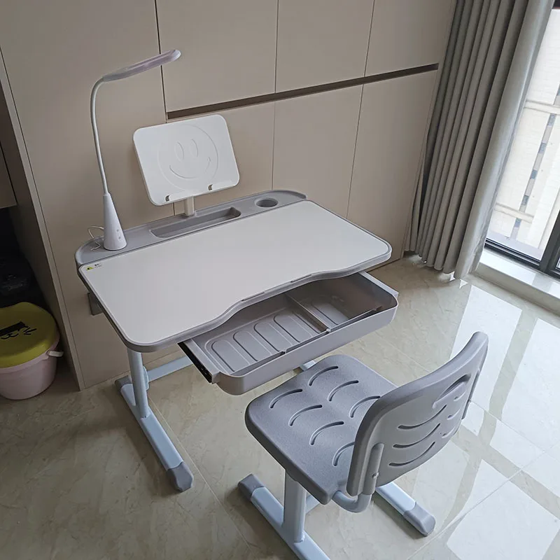 مجموعة كراسي طاولة دراسة خشبية حديثة قابلة للتعديل لأثاث المنزل والمدرسة للأطفال #3