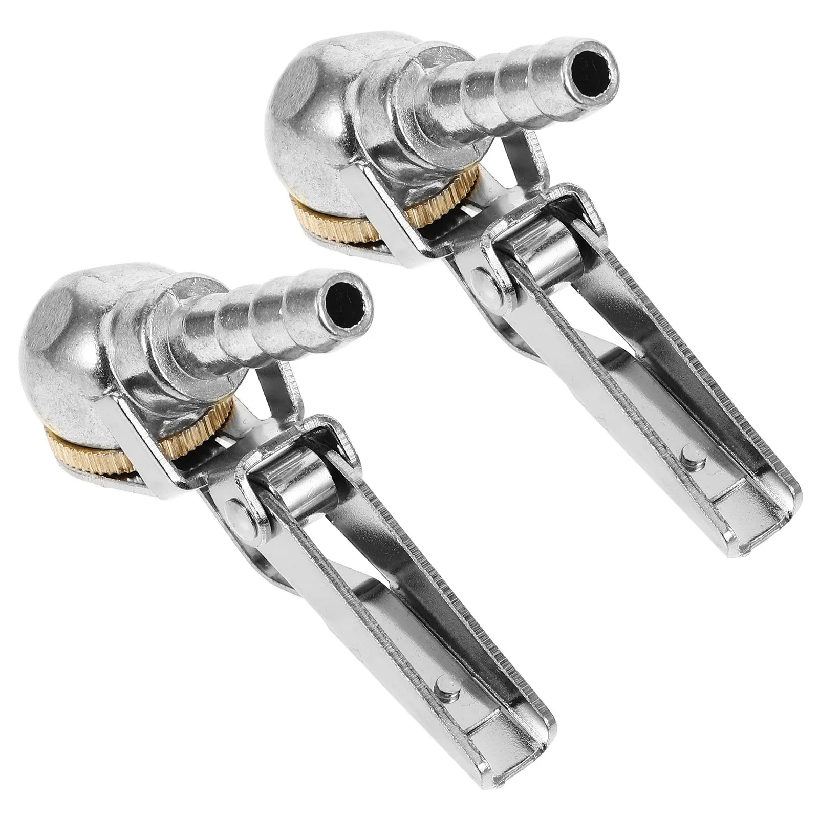 2Pcs Locking Air Chuck Durable Tire Inflator Portable Lightweight Car Emergency Inflation Tool Locking Air Chuck