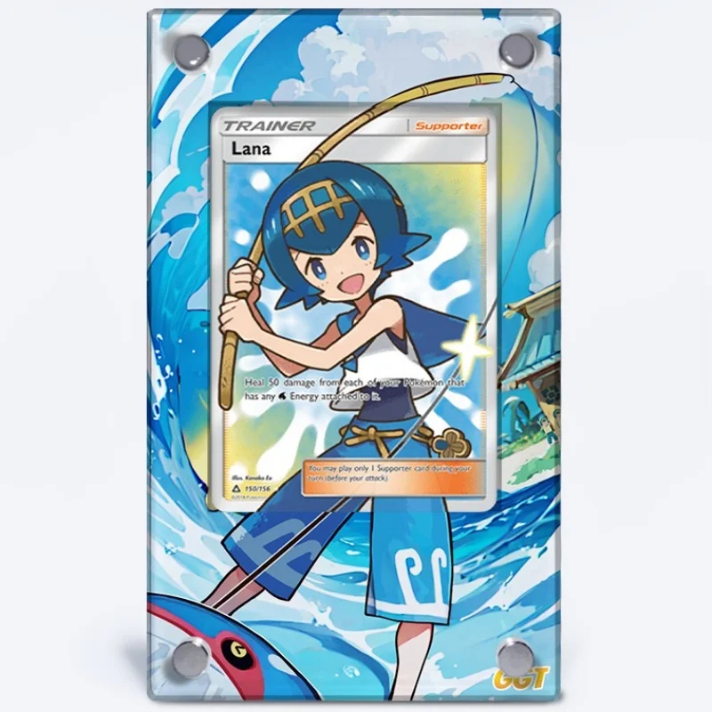 Cartas de Pokémon de ladrillo PTCG Lana, personajes de juego de Anime, funda protectora hecha a mano, imagen extendida, juguetes acrílicos, No incluye tarjeta