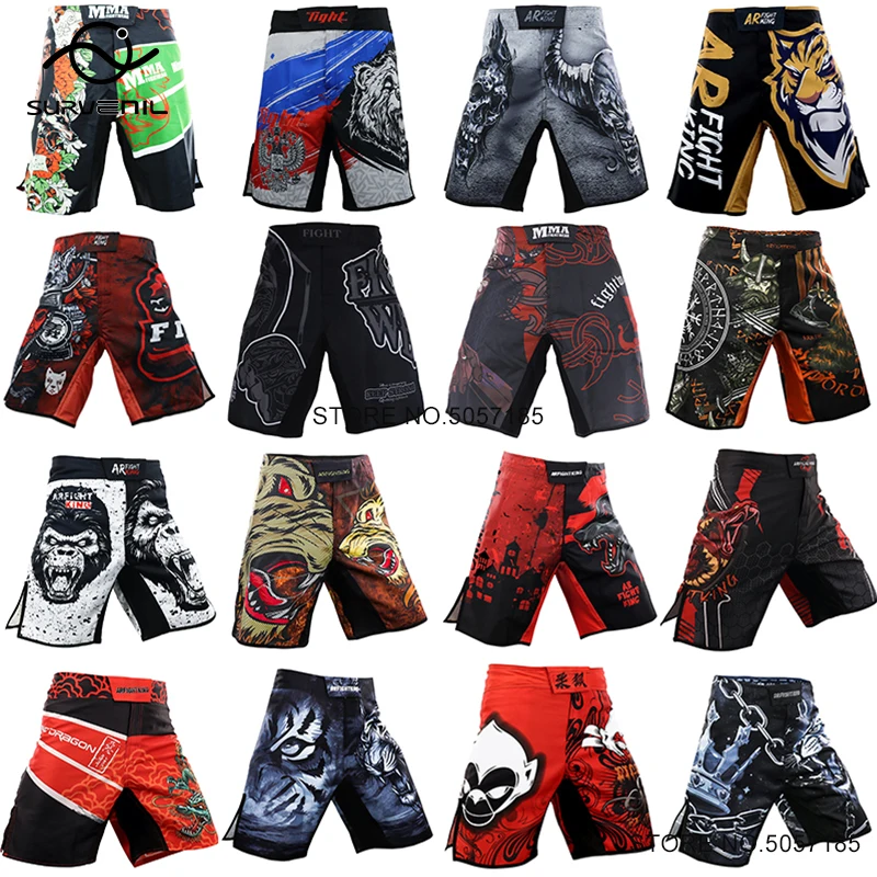 

MMA Shorts Men Tiger Fight Shorts Fighter Martial Arts Clothing Grappling Kickboxing Cage Fighting Kick Boxing Training Pants