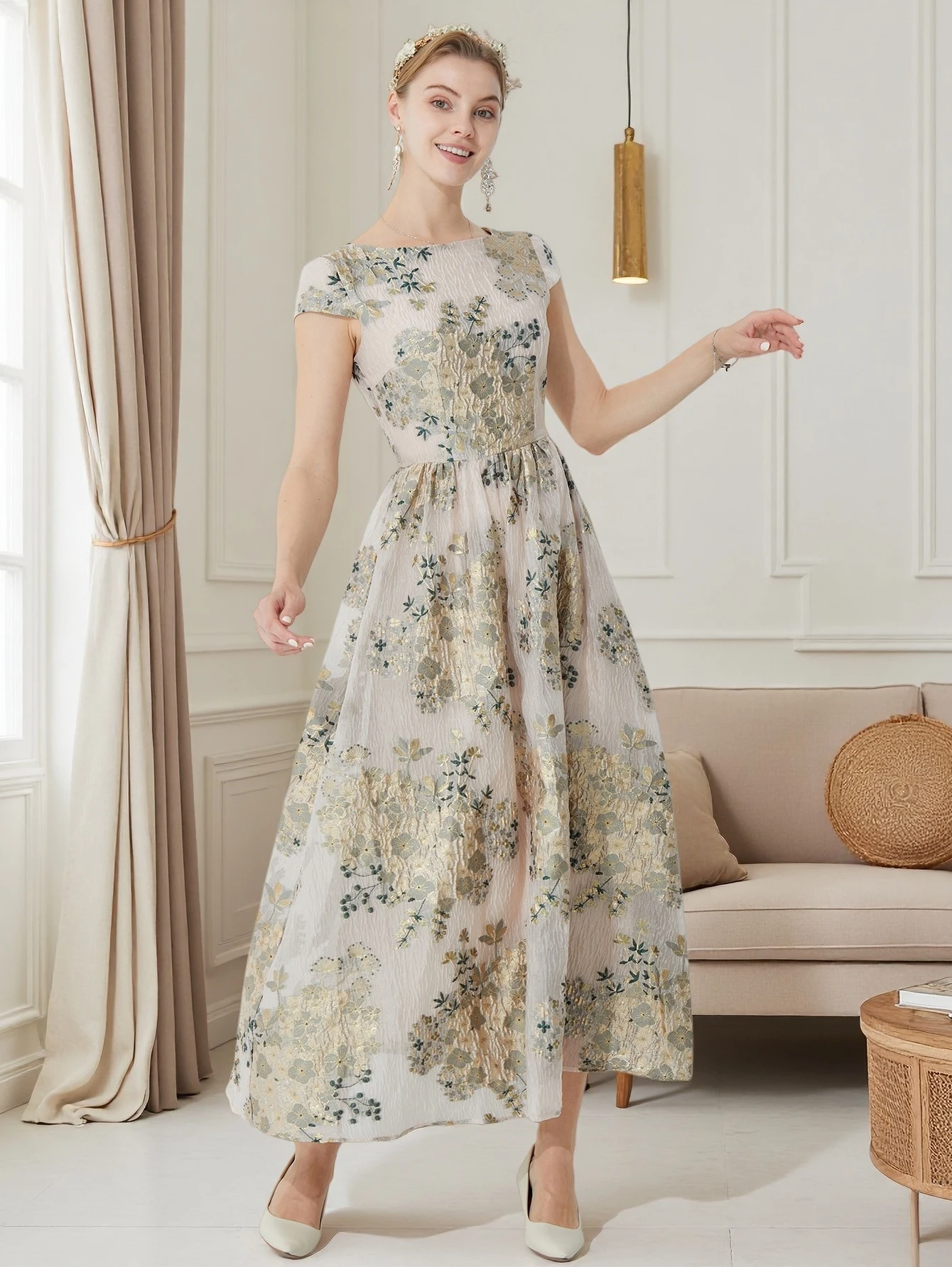 DEVCHATA Summer Luxury Organza Maxi Party Dress Gorgeous Floral Evening  Clothing Elegant Vestidoes for Wedding - AliExpress