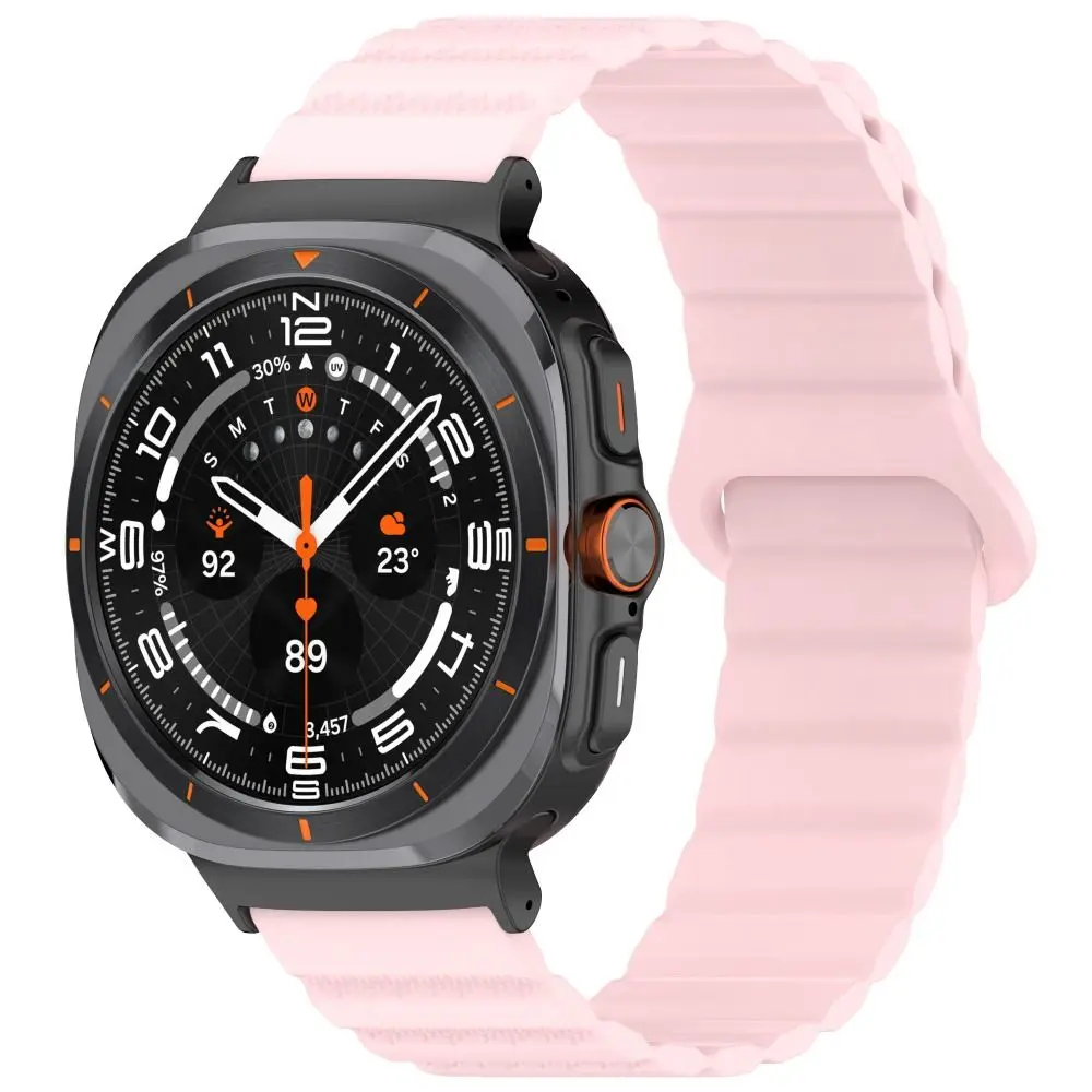 Correia de silicone magnética de substituição para Samsung Galaxy Watch, pulseira, cinto de pulso, acessórios de 2 cores, pulseira para Ultra, 47mm, novo