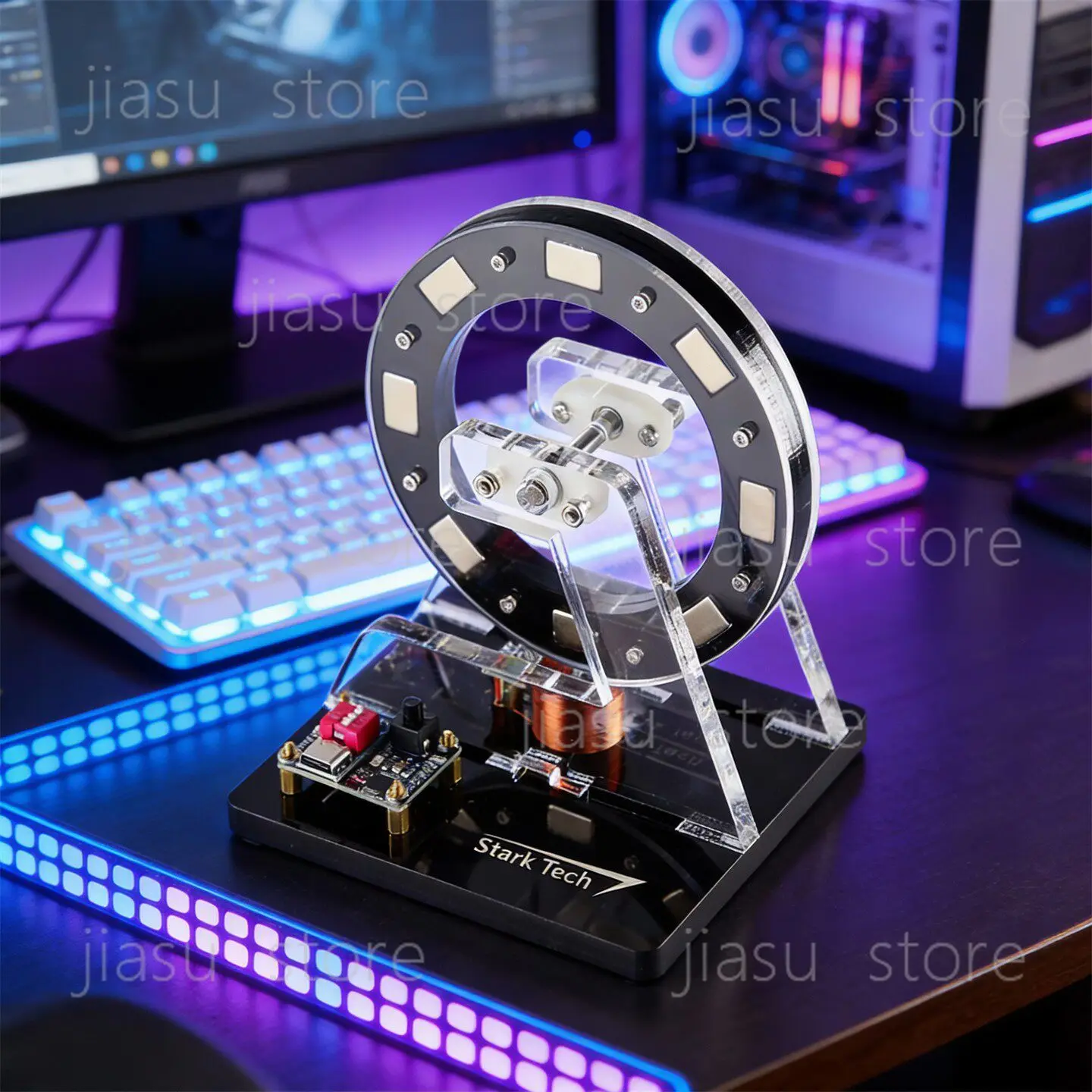 

Mini Hall Motor Ferris Wheel Brushless Motor Model Low Power High Speed Science Decor