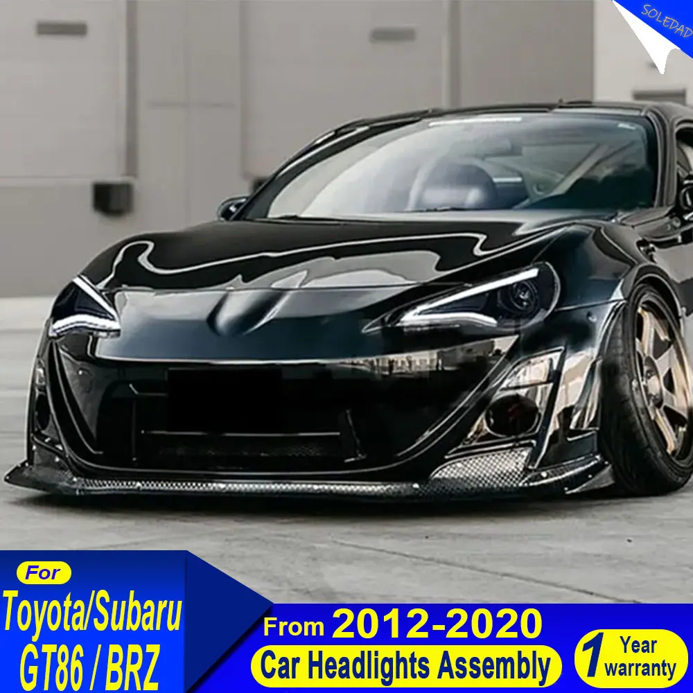 

Car Headlights for Toyota GT86 / Subaru Brz HeadLights 2012-2020 DRL Turn Signal Low High Beam Projector Lens Accessories