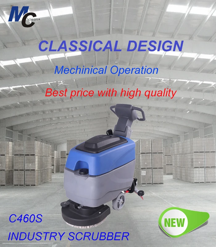 C460S Professional Battery Operated Floor Cleaning Machine Concrete Scrubber Tile Cleaning Machine Floor Scrubber