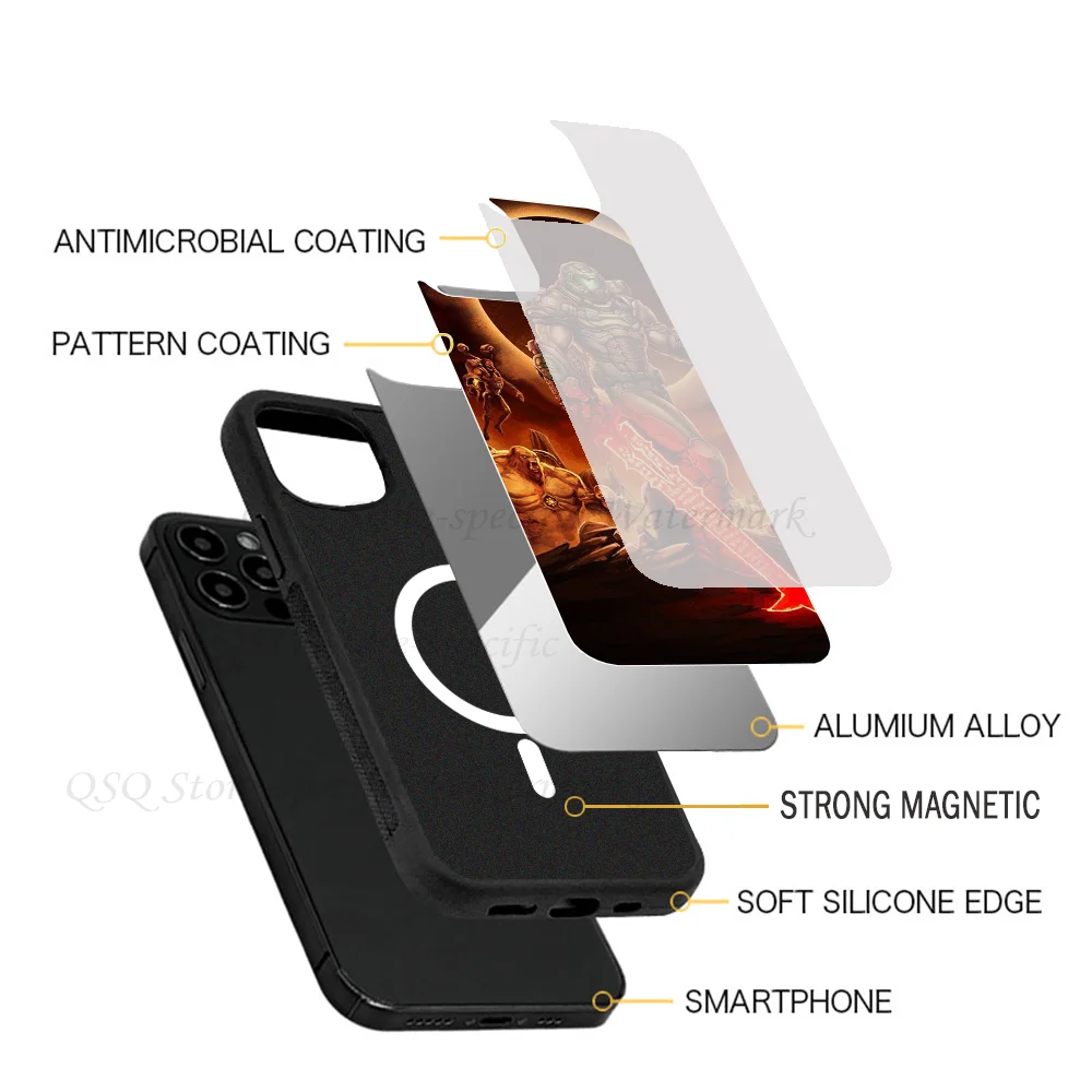 D-Doom Phone Cases For IPhone 15 14 13 Pro Max 11 12 Mini Alex Mirror TPU Shell