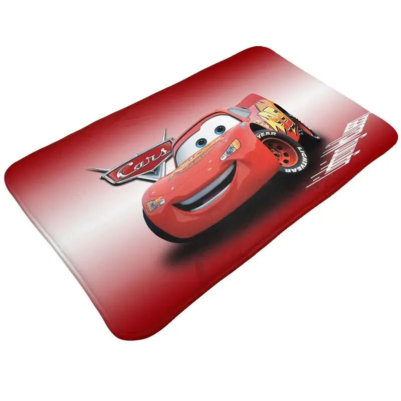 Custom Lightning Mcqueen Cars Front Door Mat Anti-Slip Indoor Absorbent Doormat Kitchen Balcony Entrance Rug Carpet