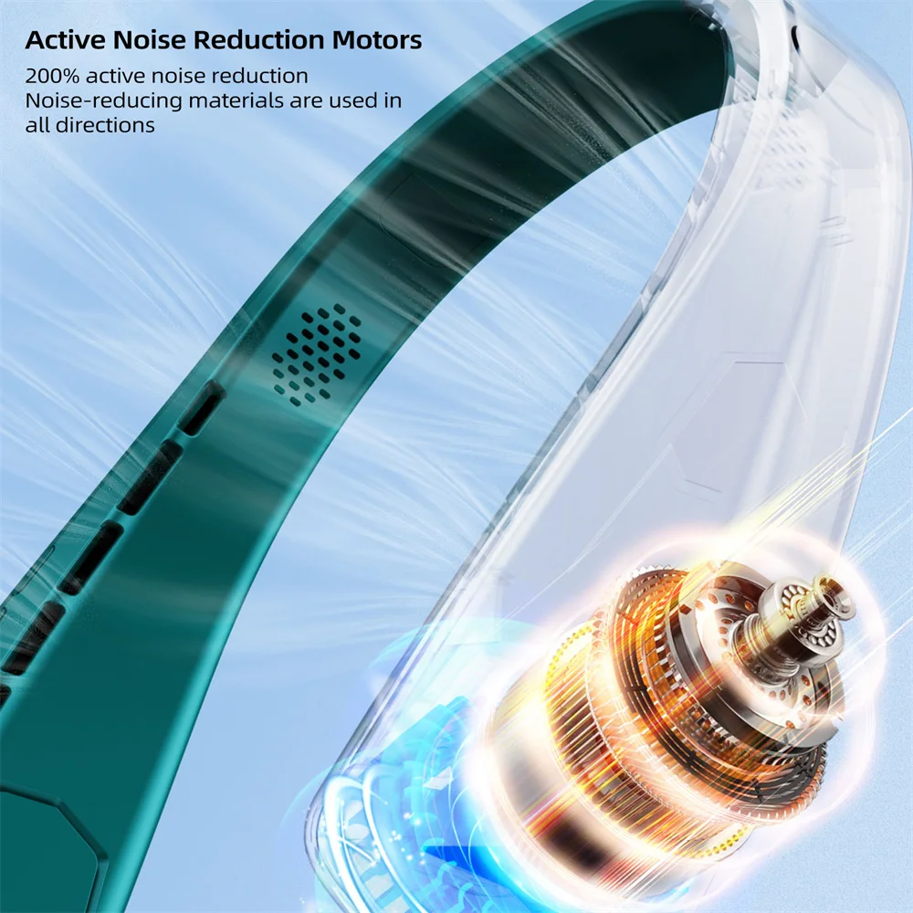 مبرد الرقبة مع مكبر صوت بلوتوث ، مكبر صوت موسيقى كهربائي ، رياضي متعدد الوظائف ، مروحة صوت للسفر والأماكن الخارجية ، 2 في 1