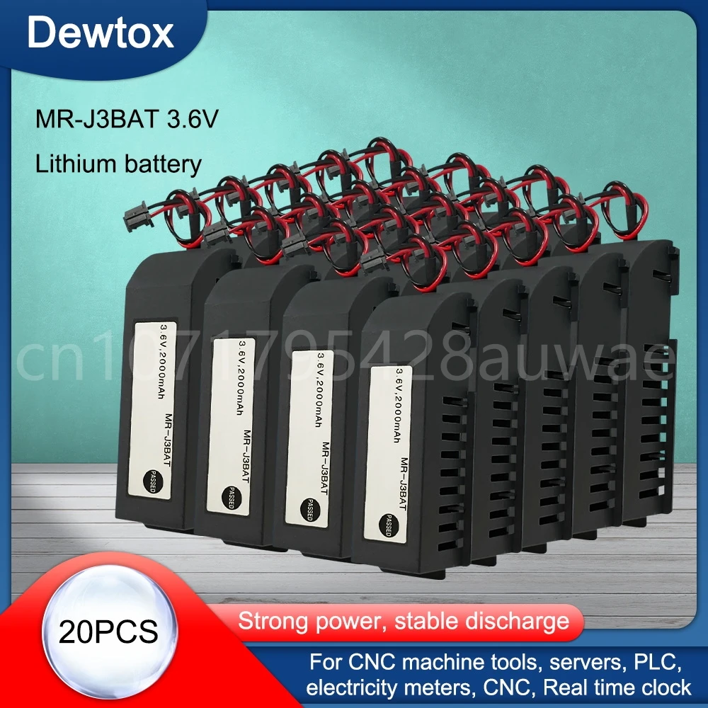 

20PCS 3.6V 2000mAh MR-J3BAT C119A PLC Industrial MELSERVO Lithium Battery PLC Batteries FOR CNC System M70 Servo