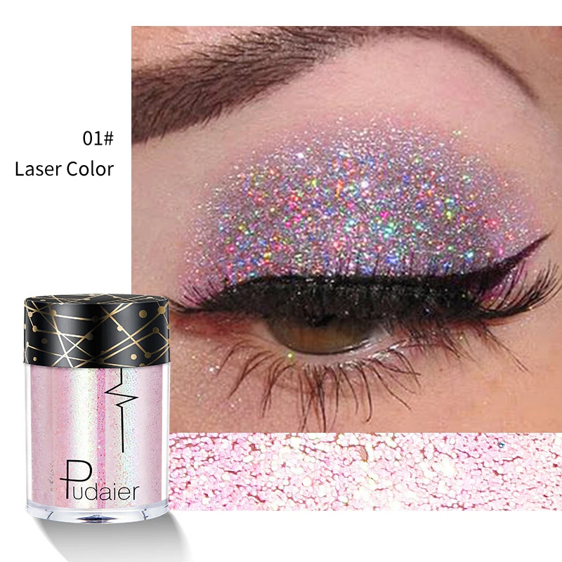 Neue Glitter Lidschatten Professionelle Make-Up Monochrome Glänzende Lidschatten Pailletten Universal Partei Cosmetic Palete