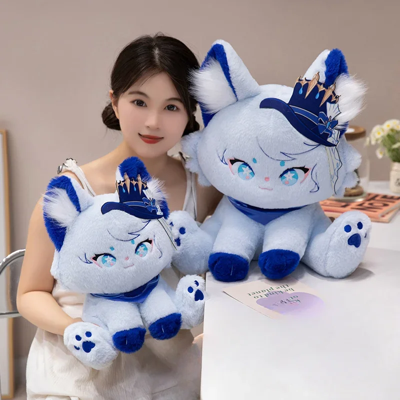 Cotton Doll Genshin Impact Fantasy Figurines Cat Form Furina Kawaii Doll Comfortable and Soft Pretty Brithday Souvenir for Kid