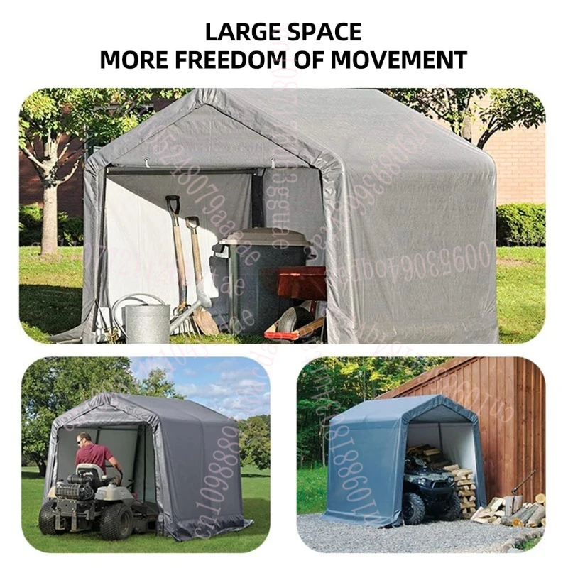غرفة تخزين خارجية مقاومة للماء 1.8 م 2.4 م، غبار، حماية من الشمس، مرآب، عناصر متنوعة، مأوى مطر، سقيفة تخزين للحديقة