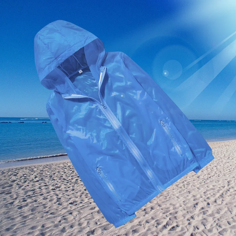 

Ultra-Thin Breathable Ice-Silk Fiing Jaet Men's Summer Outdoor Sports Lightweight Hooded Zipper Long Sve Stand Fit ...