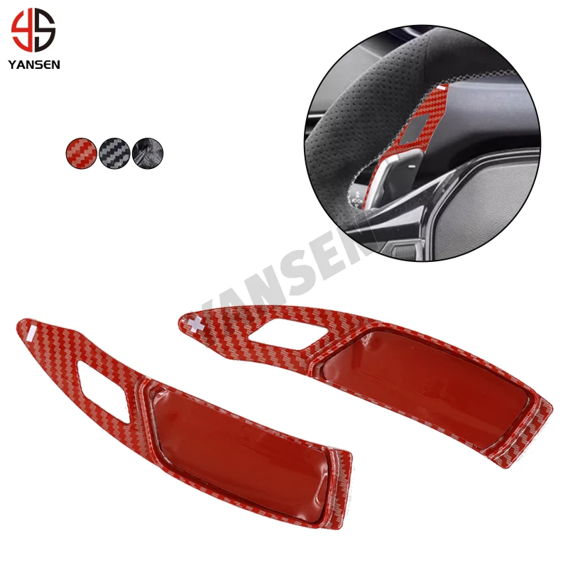 푸조 508 5008 308 3008 208 2008 GT SW 용 탄소 섬유 자동차 스티어링 휠 시프트 패들 확장 시프터