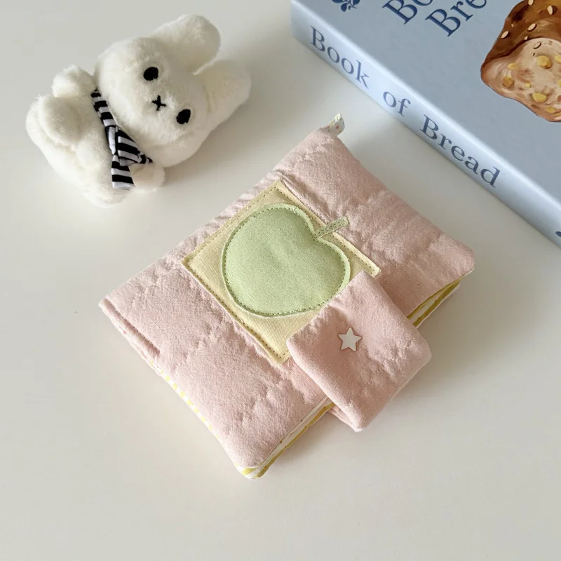 A5a6 Kawaii القطن مذكرات اليدوية Ins نمط الكورية الأخضر التفاح القطن قرصة غلاف الكتاب مذكرات غلاف الكتاب هدية لصديق