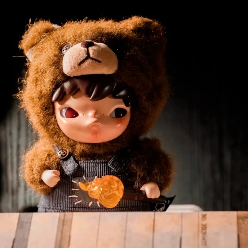 

Hirono Genuine Vinyl Plush Doll Fight For Joy Ono Kumawar Trendy Pendant Cute Collectible Blind Box Toy Good Friends Gift