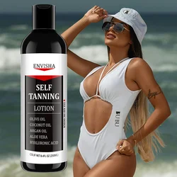 ENVISHA Self Tanning Lotion Body Skin Care Cream Fast Face Tan Moisturizing Makeup Foundation Bronzer Nourishing Beauty Health