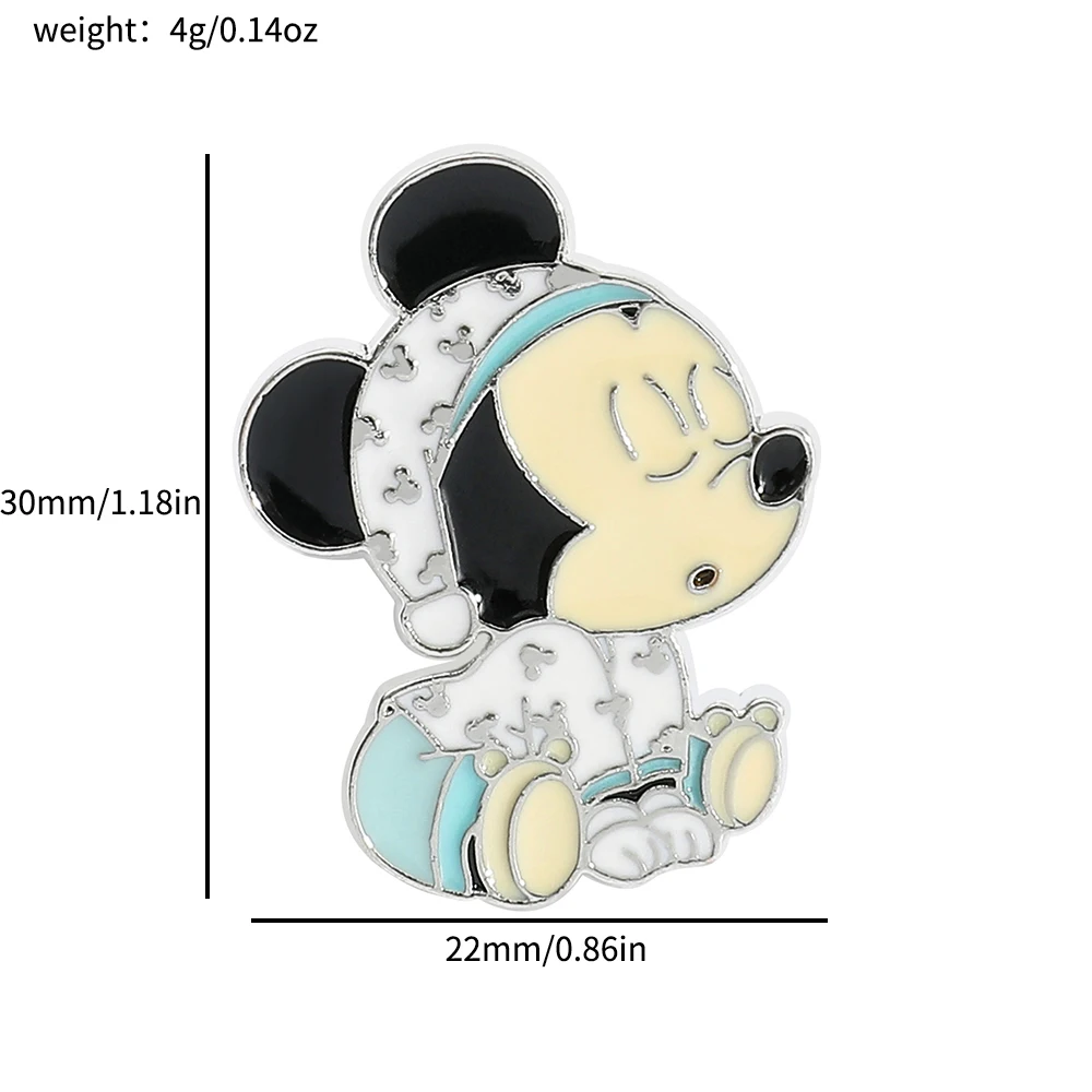 Disney Mickey Minnie Enamel Pin Cartoon Donald Duck Coraline Metal Badge Brooch Disney Princess Enamel Pin Jewelry Accessories