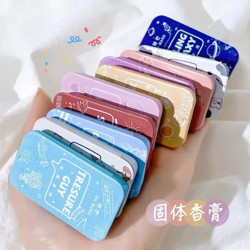 

Flower Peach Fragrances Solid Perfumes Balm Women Men Mini Portable Mild Lasting Aroma Deodorant Fragrances Body Antiperspirants