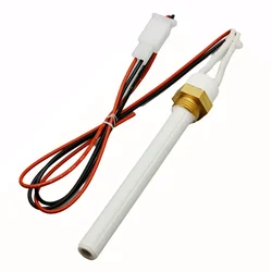 120V300W 350W Ceramic Igniter, Heating Furnace Fireplace, Dry Burning Resistant Pipe OD11.5L130mm