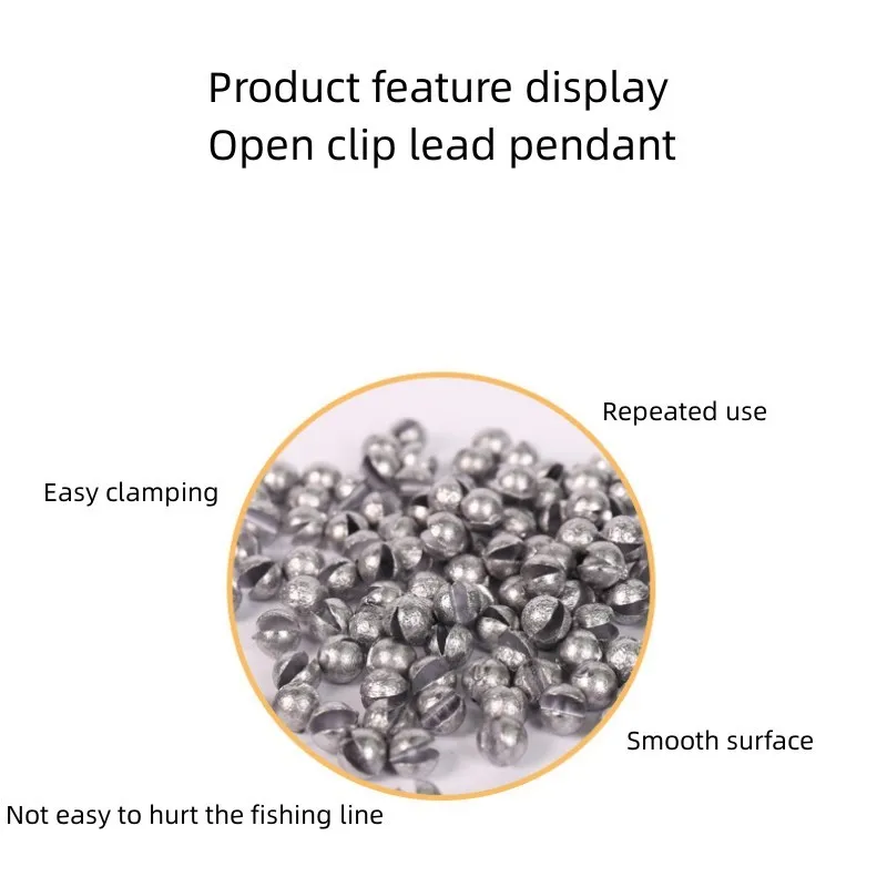 50pc Round Lead Drop Raft Fishing Set Small Round Open Lead Drop Miniature Lead Drop Quick Bite Lead Valve Stem Lead Drop image 4