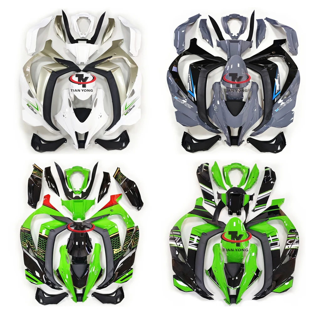 

Motorcycle Cowling Green Black Prints For Kawasaki ZX10R 2016 2017 2018 2019 2020 ZX 10R Full Fairing Kits Injection Bodywork