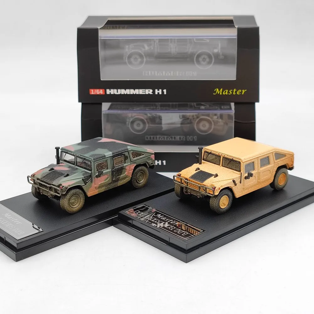 

Master 1/64 H1 Muddy Military Pickup Truck Diecast Toys Car Models Collection Gifts