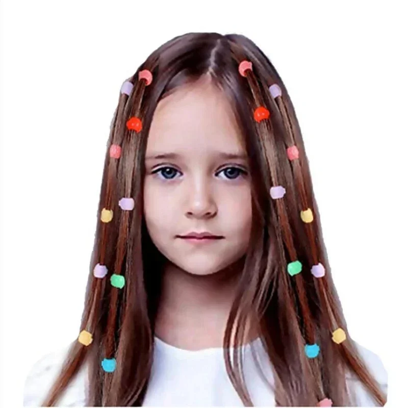 20-60PCS Colorful Candy Shape Hair Buckles Decorative Hairpins Cute Mini Hair Clips Beads Children Hair Accessories New Headwear