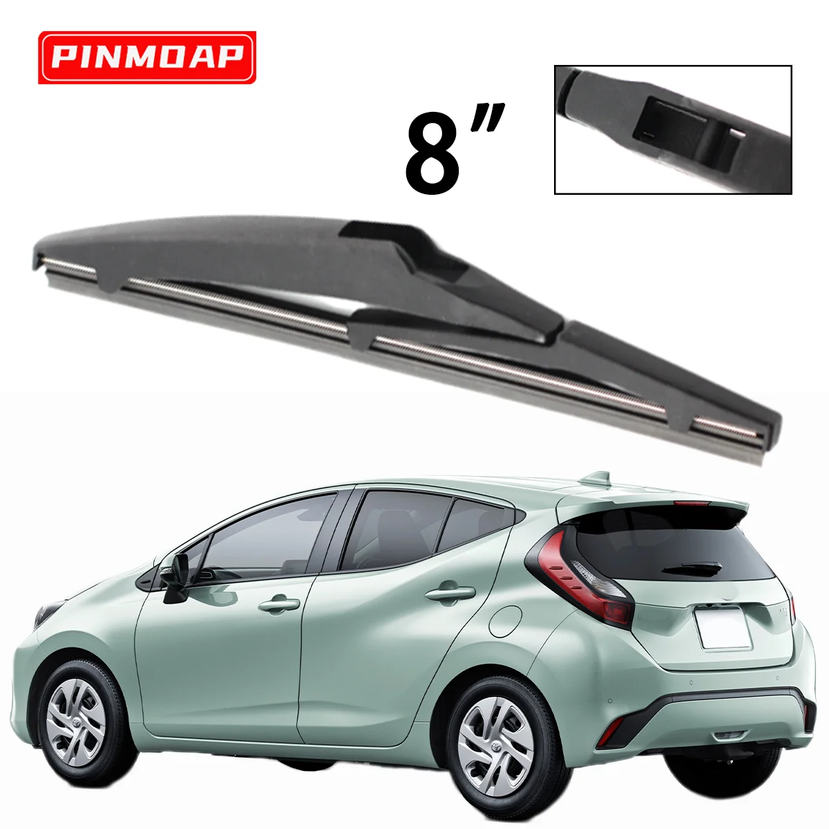 

1 шт., 8-дюймовая задняя щетка стеклоочистителя, подходит для Toyota Prius C 2011-2021, лобовое стекло, задняя щетка стеклоочистителя, автомобильные аксессуары
