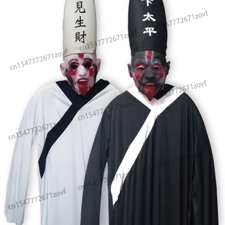 

Новый Хэллоуин, черно-белый имперманентность, подвесной реквизит для трупа, династия Цин, зомби, дом с привидениями, побег, комната, бар, украшение KTV