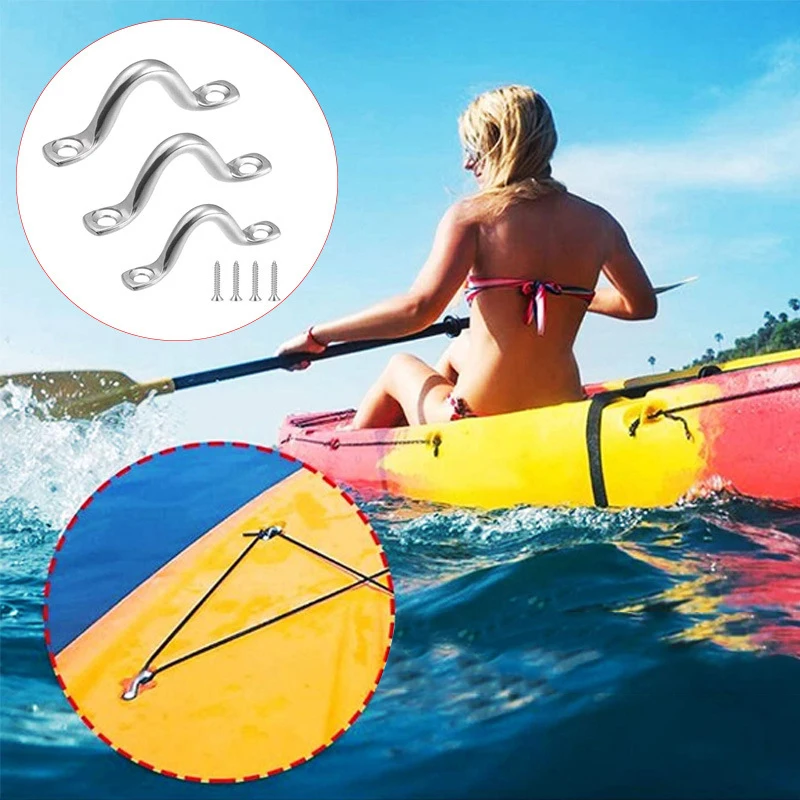 

Ремешок из нержавеющей стали 316 с проушиной, 4 шт., ручка для 4 мм, 5 мм, 6 мм, проволочный лодочный морской крючок, навес, аксессуары для двигателей