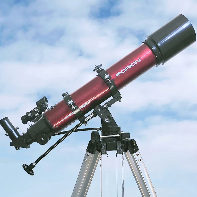 Orion 90/660mm astronomisches Teleskop refraktiv verstärktes az3 Theodolit verbreitertes Stativ aus Aluminium legierung